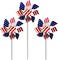 USA Flag Pinwheel, Stars and Stripes, Patriotic Pin Wheel, Party Decorations (12-Pack)
